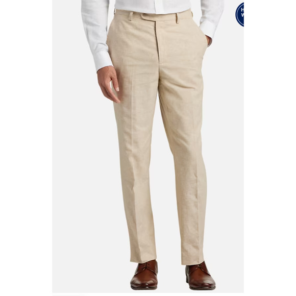 JOE Joseph Abboud Slim Fit Linen Suit Vest Pants Set Size XL/36U - Picture 2 of 11